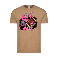 Vintage Coffee Pink Out Football Vintage Tee - BarkalooDesign