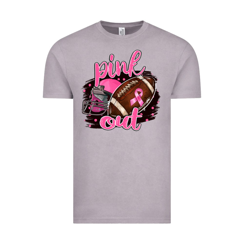 Pink Out Football Vintage Tee by BarkalooDesign | Teevron