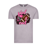 Vintage Zinc Pink Out Football Vintage Tee - BarkalooDesign