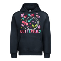 Navy you give me butterflies Urban Hoodie - MaliasSmallBusiness