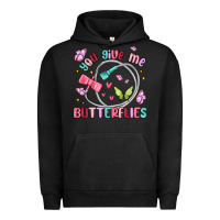 Pigment Black you give me butterflies Urban Hoodie - MaliasSmallBusiness
