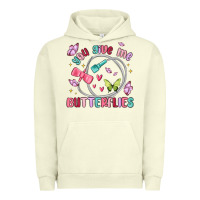 Pigment Pistachio you give me butterflies Urban Hoodie - MaliasSmallBusiness