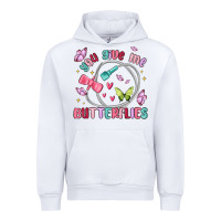 White you give me butterflies Urban Hoodie - MaliasSmallBusiness