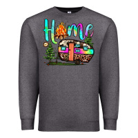 Charcoal Heather home camp Premium Sweatshirt - JahusDesignShop