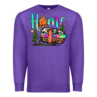 Purple home camp Premium Sweatshirt - JahusDesignShop