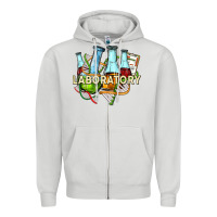 Dove Grey laboratory Zipper Hoodie - texasbilliewilder