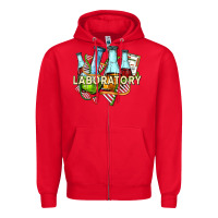 Red laboratory Zipper Hoodie - texasbilliewilder