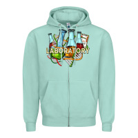 Seafoam laboratory Zipper Hoodie - texasbilliewilder