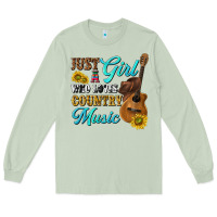 Matcha just a girl who loves country music Long Sleeve Tee - texasbilliewilder