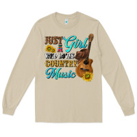 Mushroom just a girl who loves country music Long Sleeve Tee - texasbilliewilder