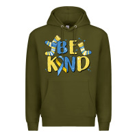 Army Green be kind Premium Hoodie - MaliasSmallBusiness