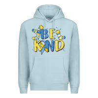 Blue Mist be kind Premium Hoodie - MaliasSmallBusiness