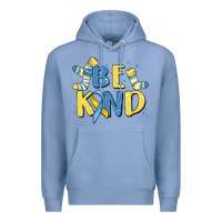 Colony Blue be kind Premium Hoodie - MaliasSmallBusiness