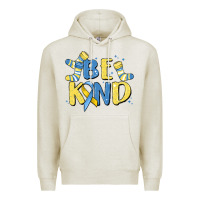 Oatmeal Heather be kind Premium Hoodie - MaliasSmallBusiness