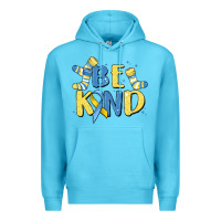 Ocean Blue be kind Premium Hoodie - MaliasSmallBusiness