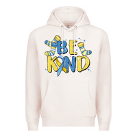 Pale Pink be kind Premium Hoodie - MaliasSmallBusiness