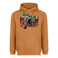 Meerkat floral eucalyptus film roll vintage camera Heavyweight Hoodie - FaDigitalArtStudio