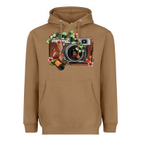 Toasted Coconut floral eucalyptus film roll vintage camera Heavyweight Hoodie - FaDigitalArtStudio