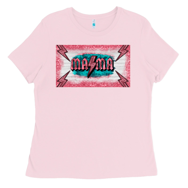 Western Mama Pink Glitter Ladies Tee by BarkalooDesign | Teevron
