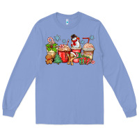Colony Blue christmas coffee cups Long Sleeve Tee - Zillion Design Studio