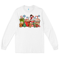 White christmas coffee cups Long Sleeve Tee - Zillion Design Studio