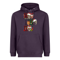 Plum ho ho ho skull Heavyweight Hoodie - FaDigitalArtStudio
