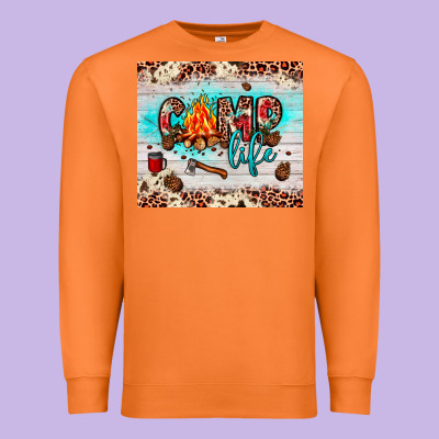 Camp Life Premium Sweatshirt Designed By Jahusdesignshop