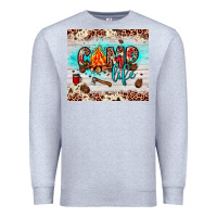 Heather Grey camp life Premium Sweatshirt - JahusDesignShop