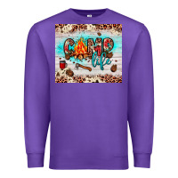 Purple camp life Premium Sweatshirt - JahusDesignShop