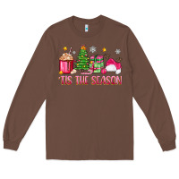 Chestnut 'tis the season pink christmas Long Sleeve Tee - Zillion Design Studio