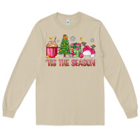 Mushroom 'tis the season pink christmas Long Sleeve Tee - Zillion Design Studio