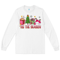 White 'tis the season pink christmas Long Sleeve Tee - Zillion Design Studio