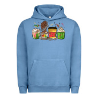 Pigment Pebble Blue juneteenth coffee cups Urban Hoodie - MaliasSmallBusiness