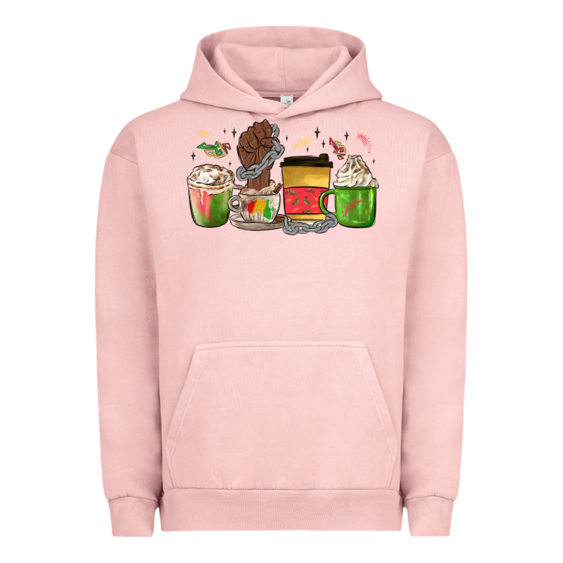 Juneteenth Coffee Cups Urban Hoodie by MaliasSmallBusiness | Teevron
