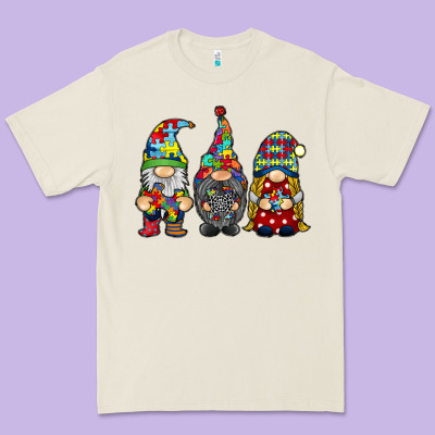 Autism Gnomies Premium Tee Designed By Racoondesign