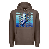 Coffee mom of both boys Premium Hoodie - MaliasSmallBusiness