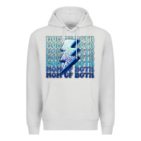 Dove Grey mom of both boys Premium Hoodie - MaliasSmallBusiness
