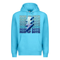 Ocean Blue mom of both boys Premium Hoodie - MaliasSmallBusiness