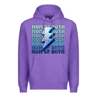 Purple mom of both boys Premium Hoodie - MaliasSmallBusiness
