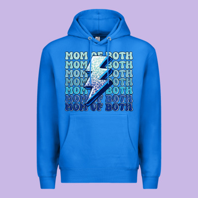 Mom Of Both Boys Premium Hoodie Designed By Maliassmallbusiness