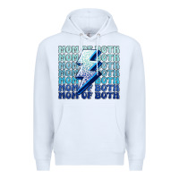 White mom of both boys Premium Hoodie - MaliasSmallBusiness