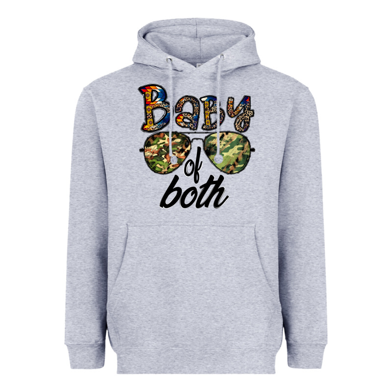 Baby Of Both Heavyweight Hoodie by CowhideDigitalArt | Teevron