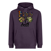 Plum baby of both Heavyweight Hoodie - CowhideDigitalArt
