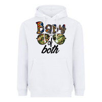 White baby of both Heavyweight Hoodie - CowhideDigitalArt
