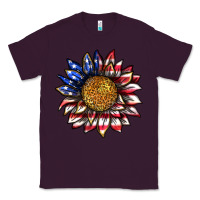 Plum 4th of july sunflower Classic Tee - texasbilliewilder