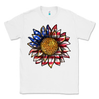 White 4th of july sunflower Classic Tee - texasbilliewilder