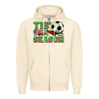 Sandshell tis' the season soccer Zipper Hoodie - Zillion Design Studio