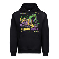Black i dig mardi gras Urban Hoodie - MaliasSmallBusiness