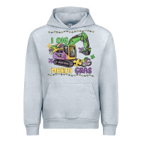 Heather Grey i dig mardi gras Urban Hoodie - MaliasSmallBusiness