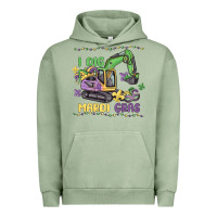 Pigment Oil Green i dig mardi gras Urban Hoodie - MaliasSmallBusiness